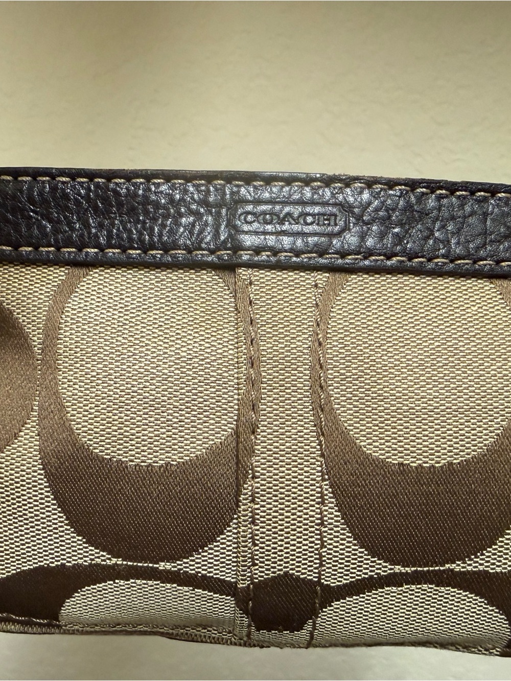 Coach Brown Signature Canvas Mini Zoe Bag - Picture 7 of 11